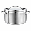 GARNEK STALOWY Z POKRYWĄ 24cm 5.8L VCASA VC-90125 VELORA