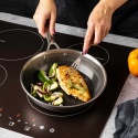 PATELNIA STALOWA 24cm VCASA VC-90155 VELORA Z POWŁOKĄ CERAMICZNĄ