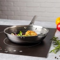PATELNIA STALOWA 24cm VCASA VC-90155 VELORA Z POWŁOKĄ CERAMICZNĄ