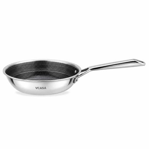 PATELNIA STALOWA 20cm VCASA VC-90154 VELORA Z POWŁOKĄ CERAMICZNĄ