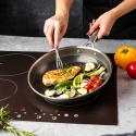 PATELNIA STALOWA 28cm VCASA VC-90156 VELORA Z POWŁOKĄ CERAMICZNĄ