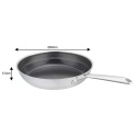 PATELNIA STALOWA 28cm VCASA VC-90156 VELORA Z POWŁOKĄ CERAMICZNĄ
