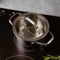 GARNEK STALOWY Z POKRYWĄ 16cm 1,8L VCASA VC-901112 AMARA