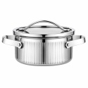 GARNEK STALOWY Z POKRYWĄ 16cm 1,5L VCASA VC-90122 VELORA