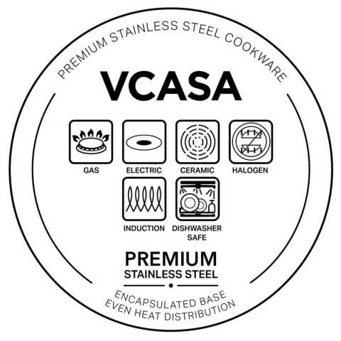 RONDEL STALOWY Z POKRYWĄ 16cm 1,6L VCASA VC-90111 AMARA